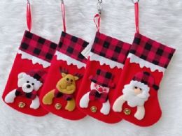 420 pieces Xm Stocking Asst. Designs 10*20cm - Christmas Stocking