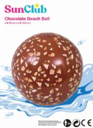 36 pieces Sunclub 20 Chocalate Beach Ball - Beach Toys