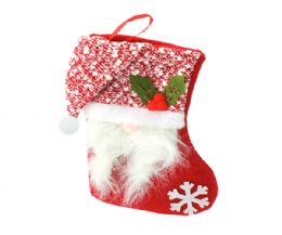 384 pieces Xm Stocking 6 X 10 Santa  2 Asst - Christmas Stocking