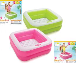 6 pieces Baby Pool 33.5"x33.5"x 9" Play Box 2 Asst Age1-3 Shelf Box - Inflatables