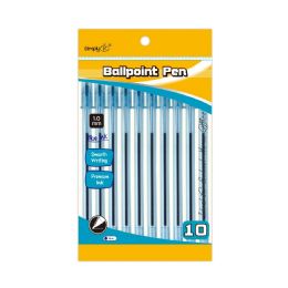 36 Pieces Ballpoint Pen Blue 10ct - Pens