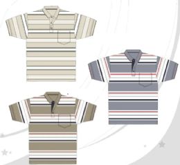 48 Pieces Men's Yarn Dyed Knitted Short Sleeve Polo Assorted Color - Mens Polo Shirts