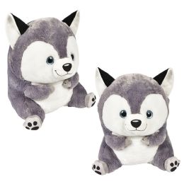 4 pieces 20" Belly Buddy Husky - Plush Toys