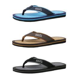 Wholesale Footwear 48 Wholesale Men's Tri Stripe Sandal Assorted - WSD