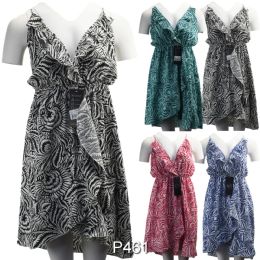 12 of Women's Dress Short Sleeve Dress - X L