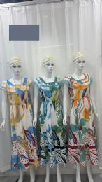 12 of Women's Dress Short Sleeve Floral Print Dress - Xx L