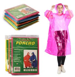 336 Pieces Yacht And Smith Adults Unisex Assorted Color Rain Poncho - Event Planning Gear