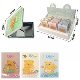 24 of Bear Pocket Mirror 12pc/disp