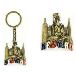 48 of New York City Metal Keychain