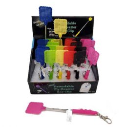 24 of Extendable Mini Fly Swatter Keychain