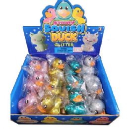 24 of Squishy Mini Metallic Duck