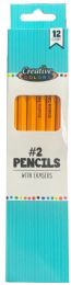 48 Wholesale Pencils No. 2 12pc pack Box Creative Colors