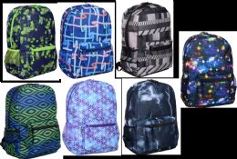 24 pieces Backpack - 16 Inch - Assorted Prints - Backpacks 16"