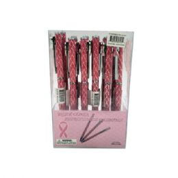 24 of Pink Ribbon Clip Pen