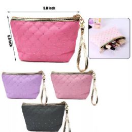 24 Pieces 9 in Cosmetic Bag with Handle - Cosmetic Cases
