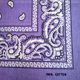 24 of Lilac Paisley Bandana