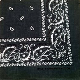 24 of Dark Green Paisley Bandana