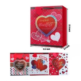 24 of 22 x 13 Gift Bag Heart Design