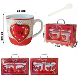 24 of 2 Mugs Gift Set Love Couple Mugs