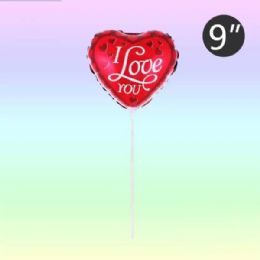 24 of 9 in I Love You Balloon with Stick