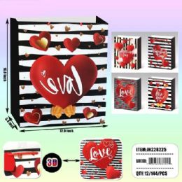 24 of 16 x 12 Valentines 3D Gift Bag
