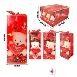 24 of Bear and Rose with Light Gift Set
