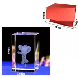 24 of 3.5 x 2 3D Crystal Flower