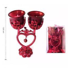 24 Pieces 7 in Dual Candle Holder - Candles & Accessories