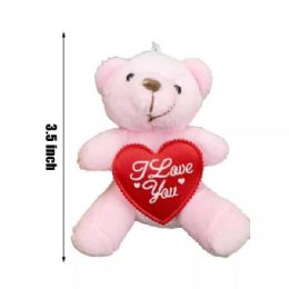 24 of Pink Teddy Bear Keychain