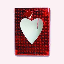 24 of Gift Bag Heart Window 13 x 10 x 5