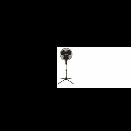 16" Black Oscillating Fan 1s With Folding Base