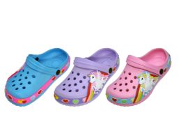 36 Pairs Children Unicorn Clogs - Girls Flip Flops