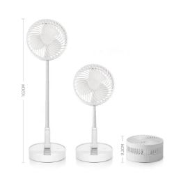 6 Wholesale Telescopic Storage Adjustable Rechargeable Mini Fan 3 In 1 12- Inch