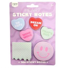 36 Wholesale Npw 300 Sheet 6 Count Heart Sticky Notes