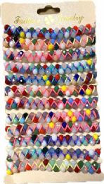 96 Pieces Crystal Beaded Fashion Bracelet - Necklace Sets