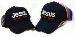 Adjustable Baseball Hat Jesus Is My Boss Assorted Color