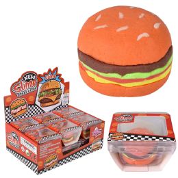 (t) 3.2" Cheeseburger Clay Slime 12ct