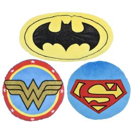 (t) 8"-11" Justice League Logo Assortment Pancake Plush