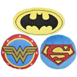 (t) 9-13" Justice League Logo Assortment Pancake Plush