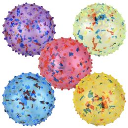 250 pieces of 5inch Confetti Knobby Ball 250ct