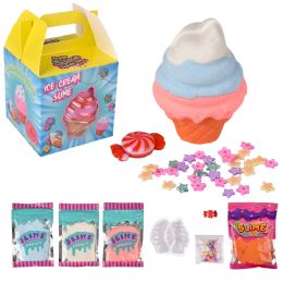 48 pieces (t) 5.6" Ice Cream Clay Slime Kit - Slime & Squishees