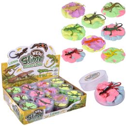 144 pieces (t) 2.7" Lizard Play Clay Slime 24ct - Slime & Squishees