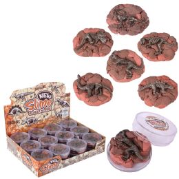 144 pieces (t) 2.7" Dinosaur Fossil Play Clay Slime 24ct - Slime & Squishees