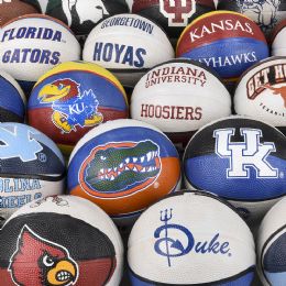 100 pieces of 5inch College Micro Basketballs 100 Pcs/