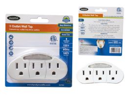 96 pieces 3outlet Wall Tap Etl W/ Led 125v 60hz 15a 1875w - Store
