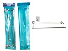 24 pieces Double Towel Bar W/ Screws 22.25inch L X 5.15inch - Towel Rods & Hangers
