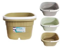 24 Pieces Foot Bath W/handle  - Buckets & Basins