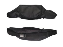 24 Pieces Fanny With Pocket - Black - Fanny Pack