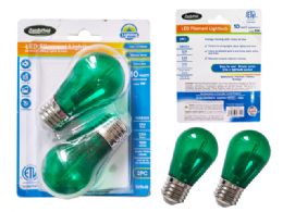 48 Pieces 2-Piece Green Led Filament Lightbulbs S14 - Lightbulbs
