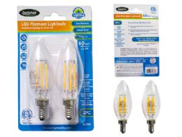 48 Pieces Led Lightbulb E12s C35 6w=60w Filament - Lightbulbs